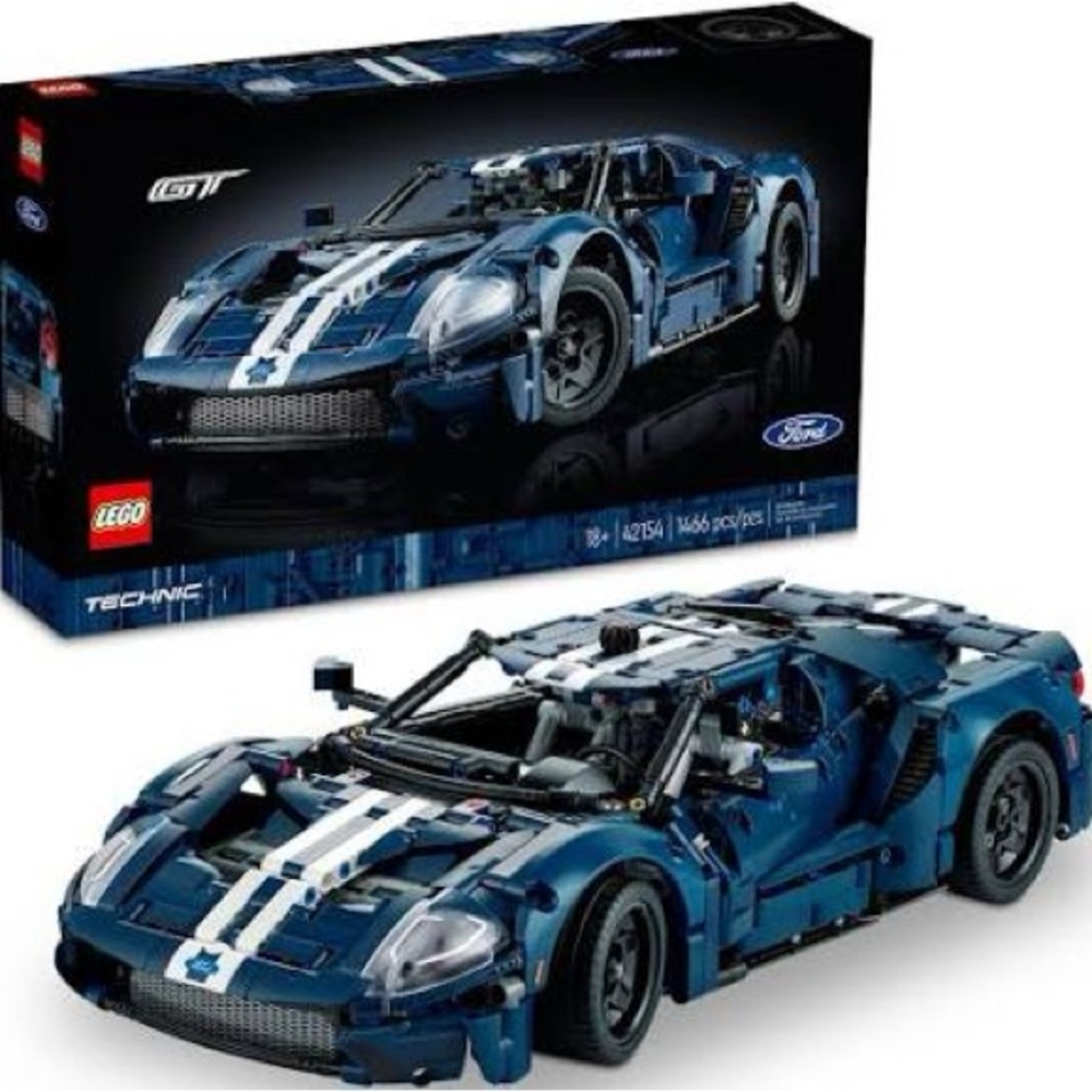 Ford Gt blue car technic lego.